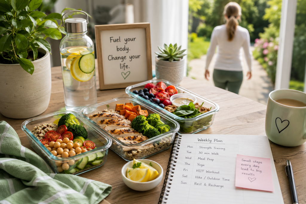 Natural ways to boost your metabolism with healthy meal prep, hydration, daily movement, and balanced habits for women over 40.